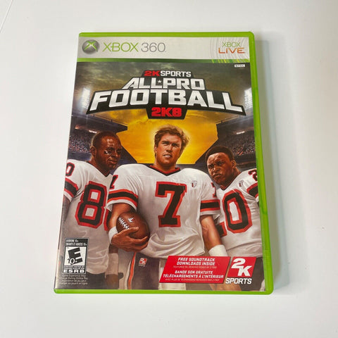 All-Pro Football 2K8 (Microsoft Xbox 360) CIB, Complete, VG Disc Surface As New!