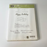 Stampin' Up! BRING ON THE CAKE 2 Stamp Sets Happy Birthday Wishes, New Open Box
