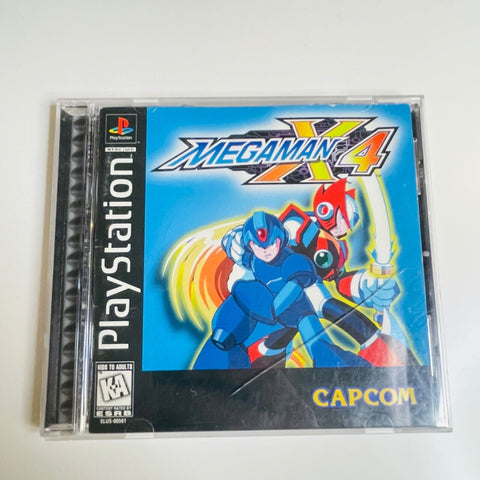 Mega Man X4 (Sony PlayStation 1, 1997) PS1, CIB, Complete Disc Surface Is As New