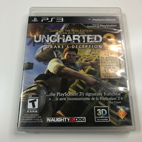 Uncharted 3: Drake's Deception Game of the Year Edition Sony PlayStation 3, PS3