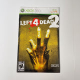 Left 4 Dead 2 (Xbox 360, 2009) Manual Only, No Game!