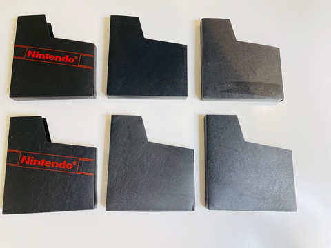 Lot of 6 Authentic Nintendo NES Dust Covers NES Game Cartridge Sleeves OEM