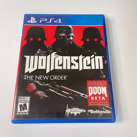 Wolfenstein: The New Order (Sony PlayStation 4, 2014) PS4, CIB, Complete, VG