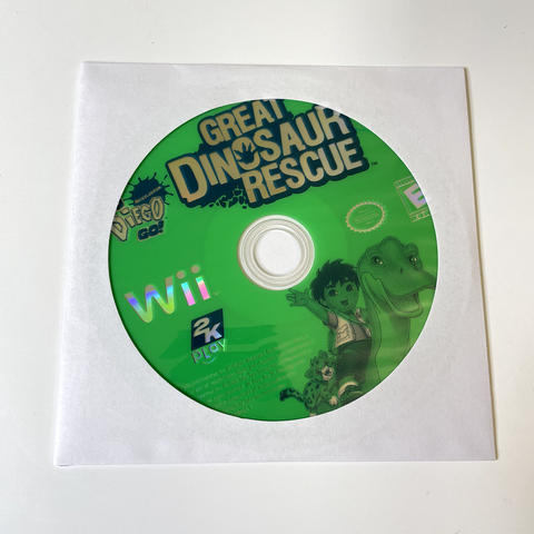 Go, Diego, Go Great Dinosaur Rescue (Nintendo Wii, 2008) Disc Surface Is As New!