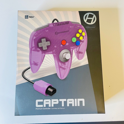 FOR Nintendo 64 N64 Replacement Wired Controller Gamepad Captain Amethyst Purple