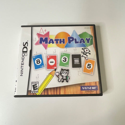 Math Play (Nintendo DS, 2007) CIB Complete Like New!