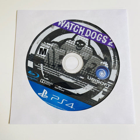Watch Dogs 2 Sony PlayStation 4 PS4 Game, Disc