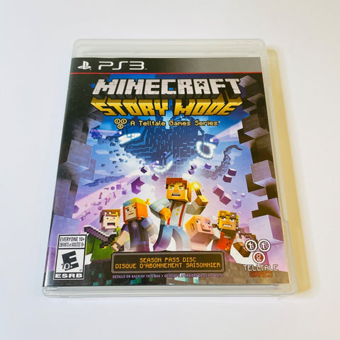Minecraft: Story Mode (Playstation 3 PS3) CIB, Complete, VG