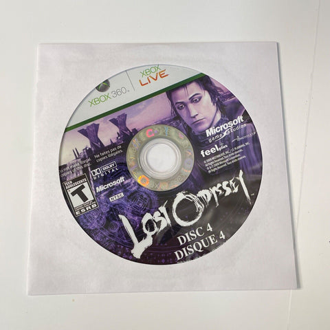 Lost Odyssey Replacement Disc 4 Only Xbox 360 Disc Surface Is As New!
