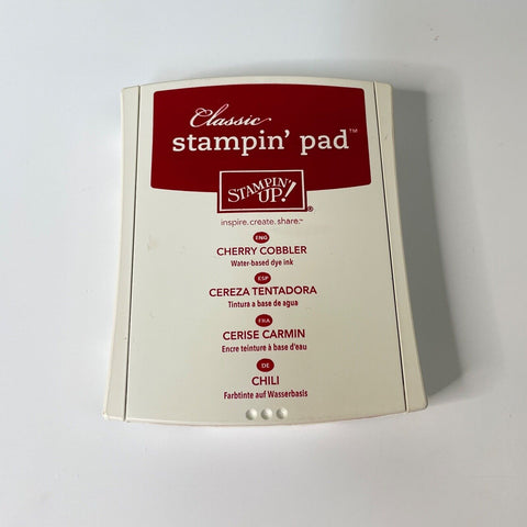 Stampin' Pad, STampin’ Up! -“Cherry Cobbler”-Water Based Dye Ink-Linen