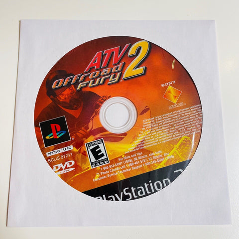 ATV Offroad Fury 2 (Sony PlayStation 2, 2002) PS2, Disc Surface Is As New!