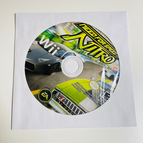 Need for Speed Nitro (Nintendo Wii, 2009) Disc