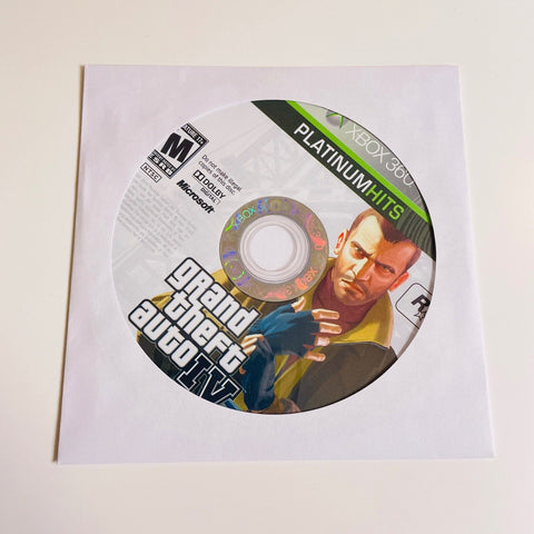 Grand Theft Auto IV - Platinum Hits (Xbox 360, 2008) Disc Surface Is As New!