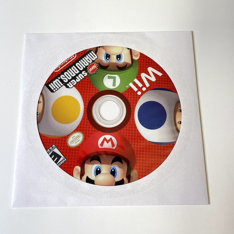 New Super Mario Bros - Wii Nintendo, Disc Surface Is As New!