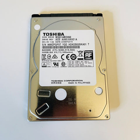 TOSHIBA MQ01ABD050 500GB 5400RPM 8MB Cache 2.5" SATA 3Gb/s Internal Hard Drive