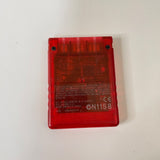 Official Genuine OEM Sony PlayStation 2 PS2 Memory Card Red 8MB SCPH-10020