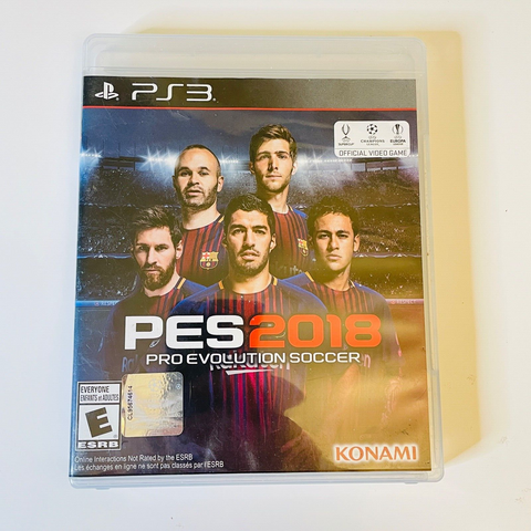 Pro Evolution Soccer 2018 (Sony PlayStation 3, 2017) PS3 CIB Complete Rare Cover