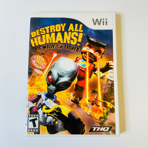 Destroy All Humans! Big Willy Unleashed (Nintendo Wii) CIB, Complete, Disc Mint!