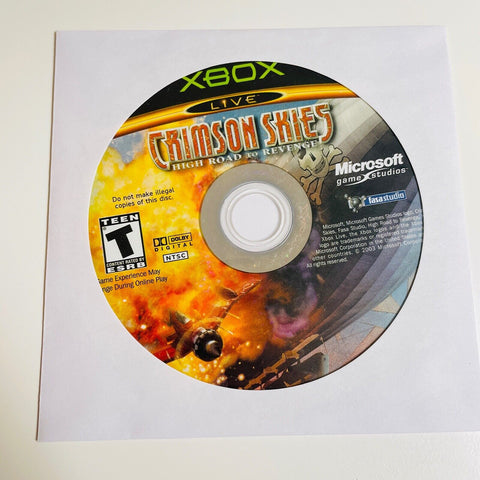 Crimson Skies: High Road to Revenge Microsoft Xbox, Disc Surface Is As New!