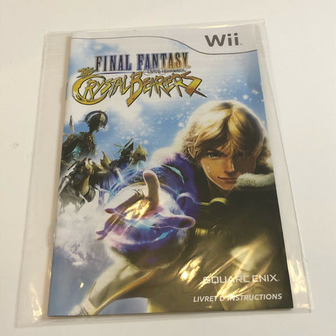 Final Fantasy Crystal Chronicles: The Crystal Bearers, Nintendo Wii, Manual Only