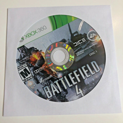 Battlefield 4 (Microsoft Xbox 360, 2013) Disc 1 Only!
