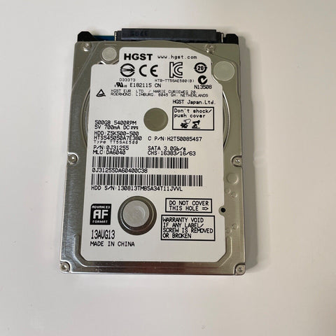 HGST 500GB 2.5” Internal PS4 Hard Drive Z5K500-500 5400 RPM HTS545050A7E680 HDD
