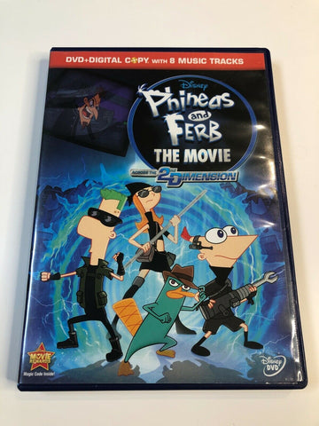 Phineas and Ferb The Movie Across the 2nd Dimension DVD