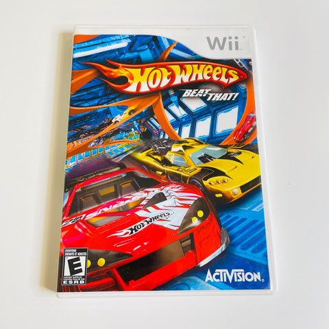 Hot Wheels: Beat That (Nintendo Wii, 2007) CIB, Complete, VG, Disc is Mint!