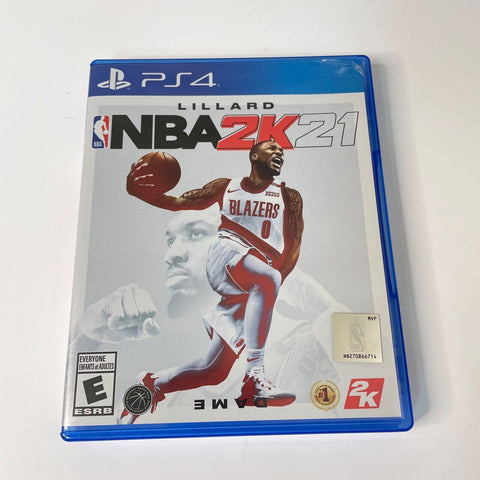 NBA 2K21 Lilliard (Sony PlayStation 4 PS4, 2020) CIB, Complete, VG