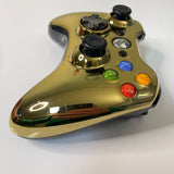 Original OEM Microsoft Xbox 360 Special Edition Gold Chrome Controller