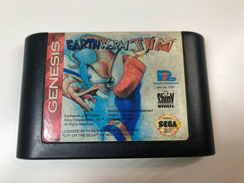 Earthworm Jim (SEGA Genesis, 1994) Authentic, Tested