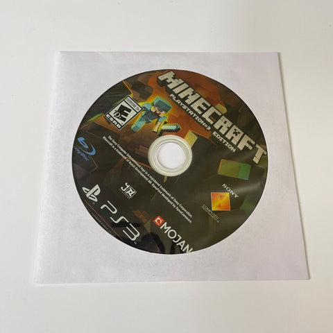 Minecraft (PlayStation 3, 2014) Disc