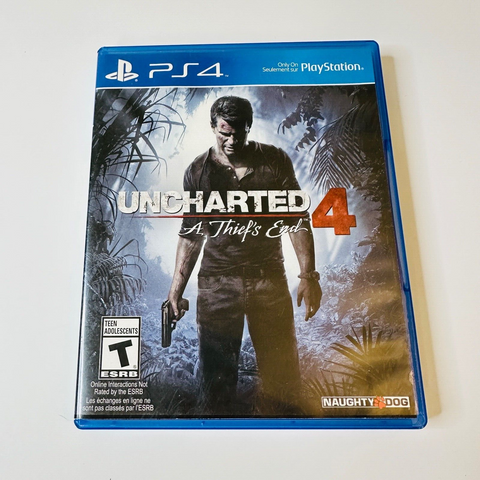 Uncharted 4: A Thief's End (Sony PlayStation 4, 2016) CIB, Complete, VG