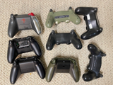 Lot of 8 Xbox One, Sony Playstation 4, PS4 Controllers For Parts, AS IS!