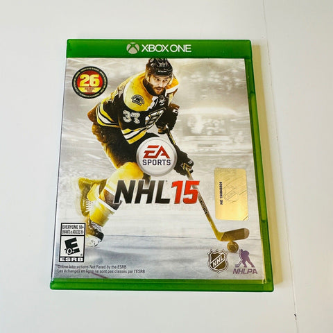 NHL 15 (Microsoft Xbox One, 2014) CIB, Complete, VG