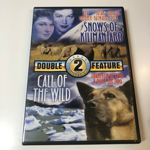 Snows of Kilimanjaro & Call of the Wild DVD, Double Feature