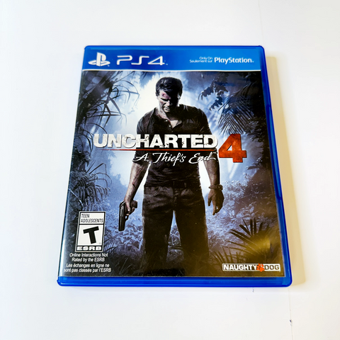 Uncharted 4: A Thief's End (PlayStation 4, 2016) CIB, Complete, VG
