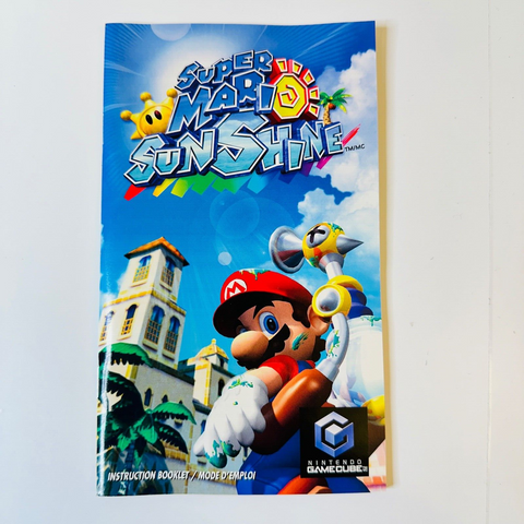 Super Mario Sunshine- Gamecube - Manual Only **NO GAME!