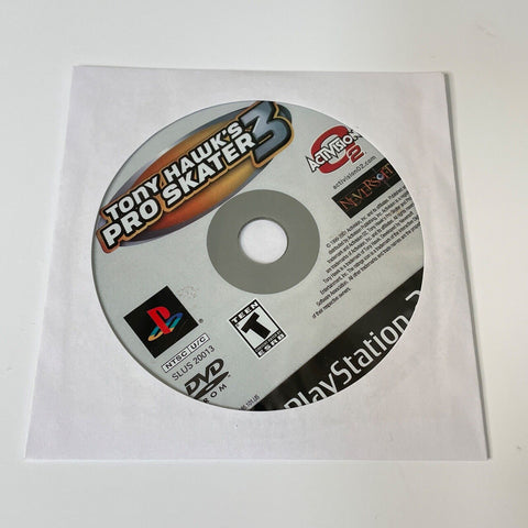 Tony Hawk's Pro Skater 3 (Sony Playstation 2 PS2) Disc Surface Is Nearly Mint!