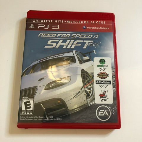 Need for Speed: Shift - Greatest Hits (Sony PlayStation 3, PS3 2009) Complete,VG