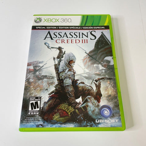 Assassin's Creed III (Microsoft Xbox 360) CIB, Complete, Discs Surfaces As New!