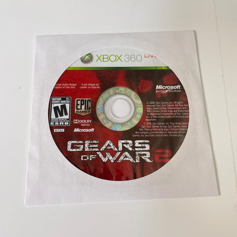Gears of War 2 (Microsoft Xbox 360, 2008) Disc Surface Is As New!