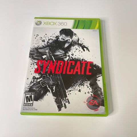 Syndicate (Microsoft Xbox 360, 2012) CIB, Complete, VG Disc Surface Is As New!