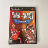 Guitar Hero & Guitar Hero II Dual Pack PlayStation 2 PS2 CIB Disc Surface as New