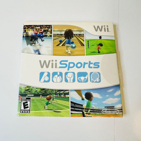 Wii Sports (Nintendo Wii, 2006) CIB, Complete, Disc Surface Is As New!