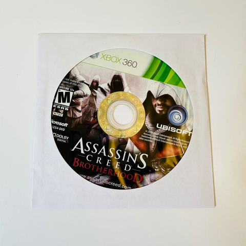 Assassin's Creed: Brotherhood (Microsoft Xbox 360, 2010) Disc Surface Is As New