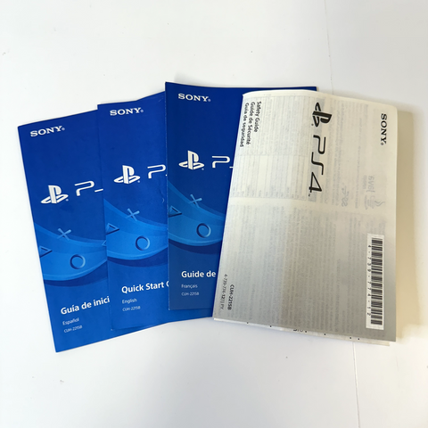 Sony PS4 Playstation 4 Quick Start Guide Owner Manual.