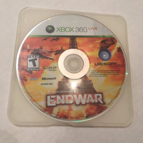 Tom Clancy's EndWar (Microsoft Xbox 360, 2008) ,Disc