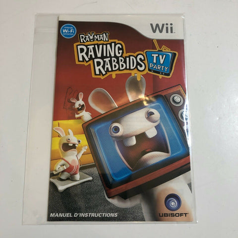 Rayman Raving Rabbids TV Party - Nintendo Wii - Manual Only, No Game!