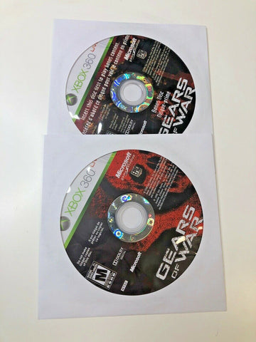 Gears of War w/ Bonus Disc (Xbox 360, 2006) Discs Are VG